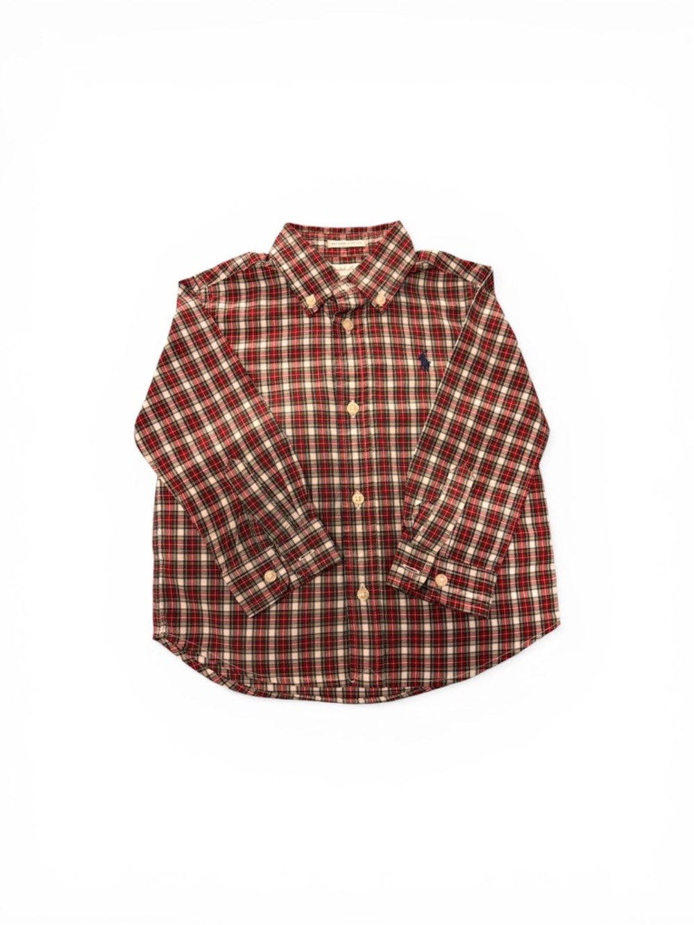 Ralph Lauren Toddler Boy 18M Plaid Button-Down Shirt